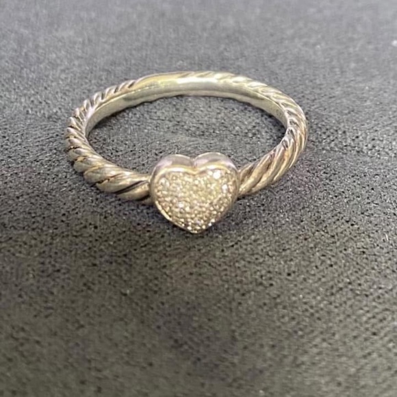 David Yurman Petite Pave Heart Ring